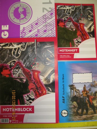 Notenblock notenheft din a4 - notenheft,