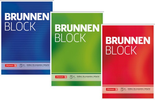 Brunnen block liniert - a4,