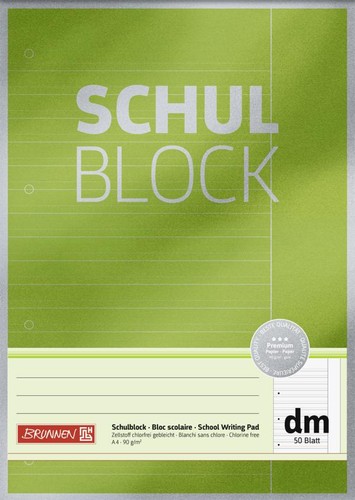 Brunnen schulblock premium - brunnen, a4