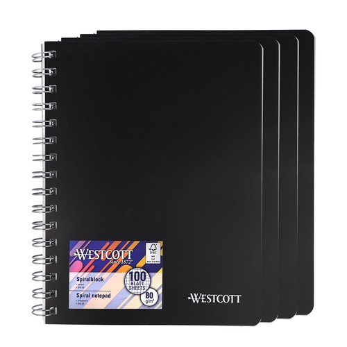 Westcott spiralblock notizbuch - spiralblock,