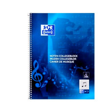 Collegeblock Noten Notenblock