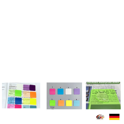 Transparenter haftnotizblock - haftnotizblock, 8