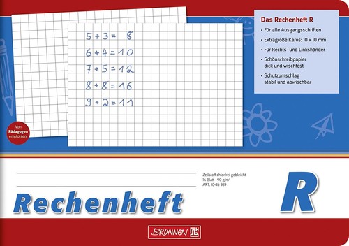 Rechenheft quer r - rechenheft,
