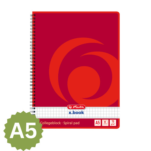 Herlitz collegeblock book - collegeblock, x.book