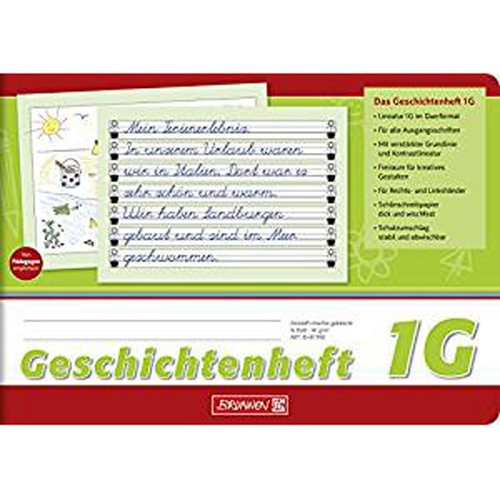 Geschichtenheft lineatur - geschichtenheft, 1g