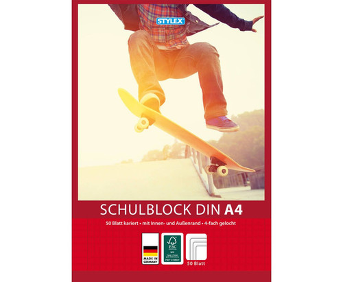 Stylex schulblock din a4 - stylex,