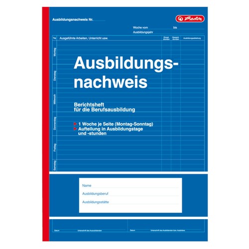Herlitz ausbildungsnachweis - herlitz, /