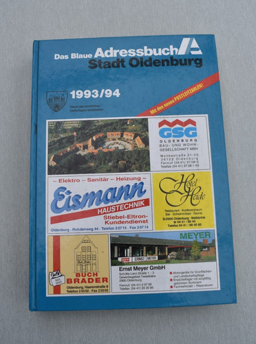 Adressbuch oldenburg 1993 94 - adressbuch, 1993/94