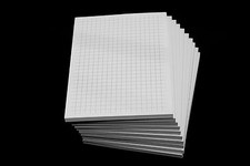 10x Notizblock kariert -