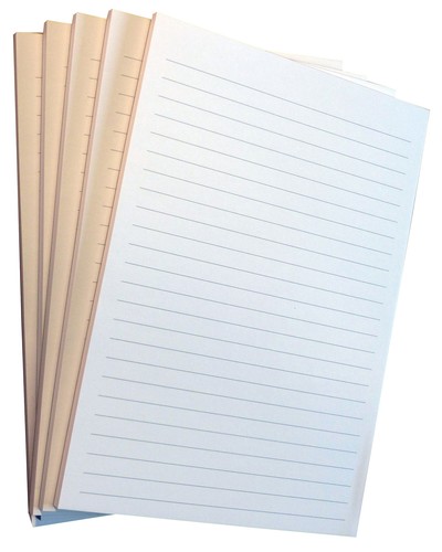 Notizblock liniert grau - 10,