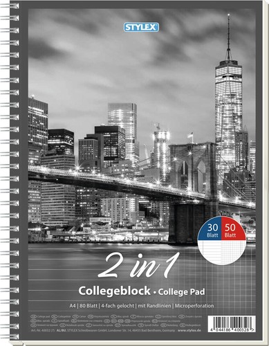 Collegeblock duo kariert - duo, /